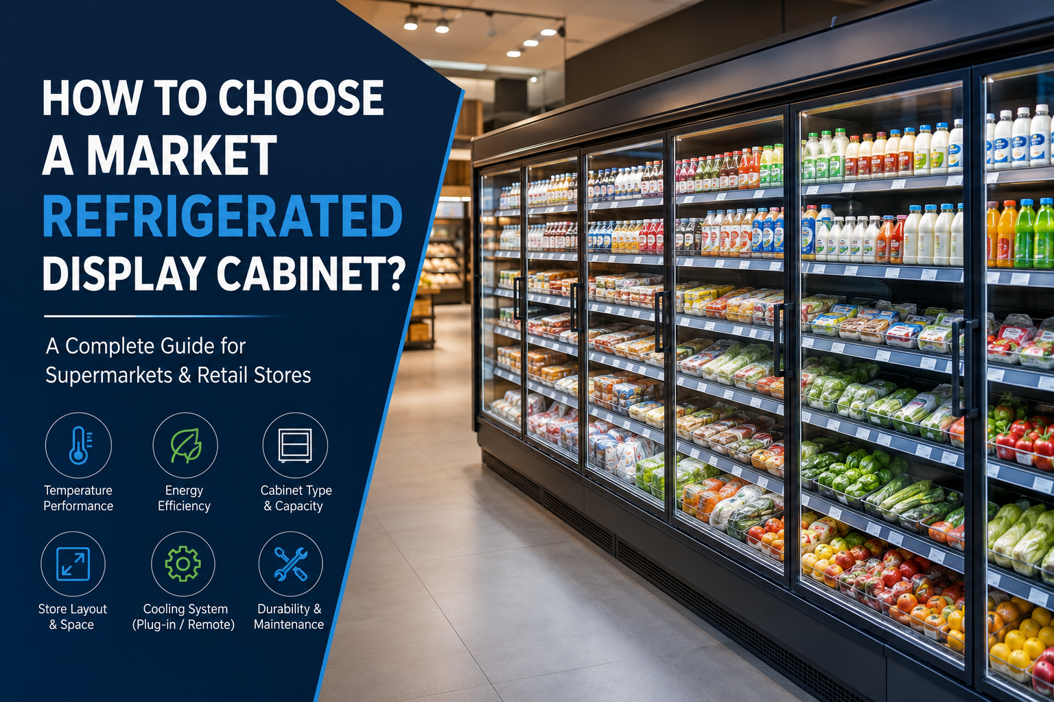 How to Choose a Refrigerated Display Cabinet for Your Market?