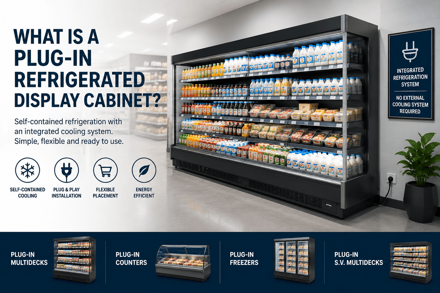 What Is a Plug-In Refrigerated Display Cabinet