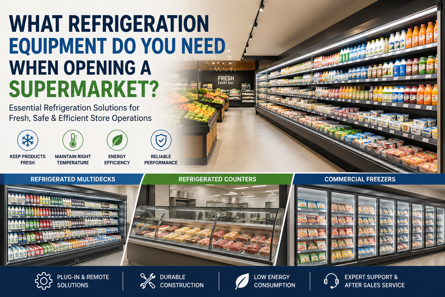 What Refrigeration Equipment Do You Need When Opening a Supermarket
