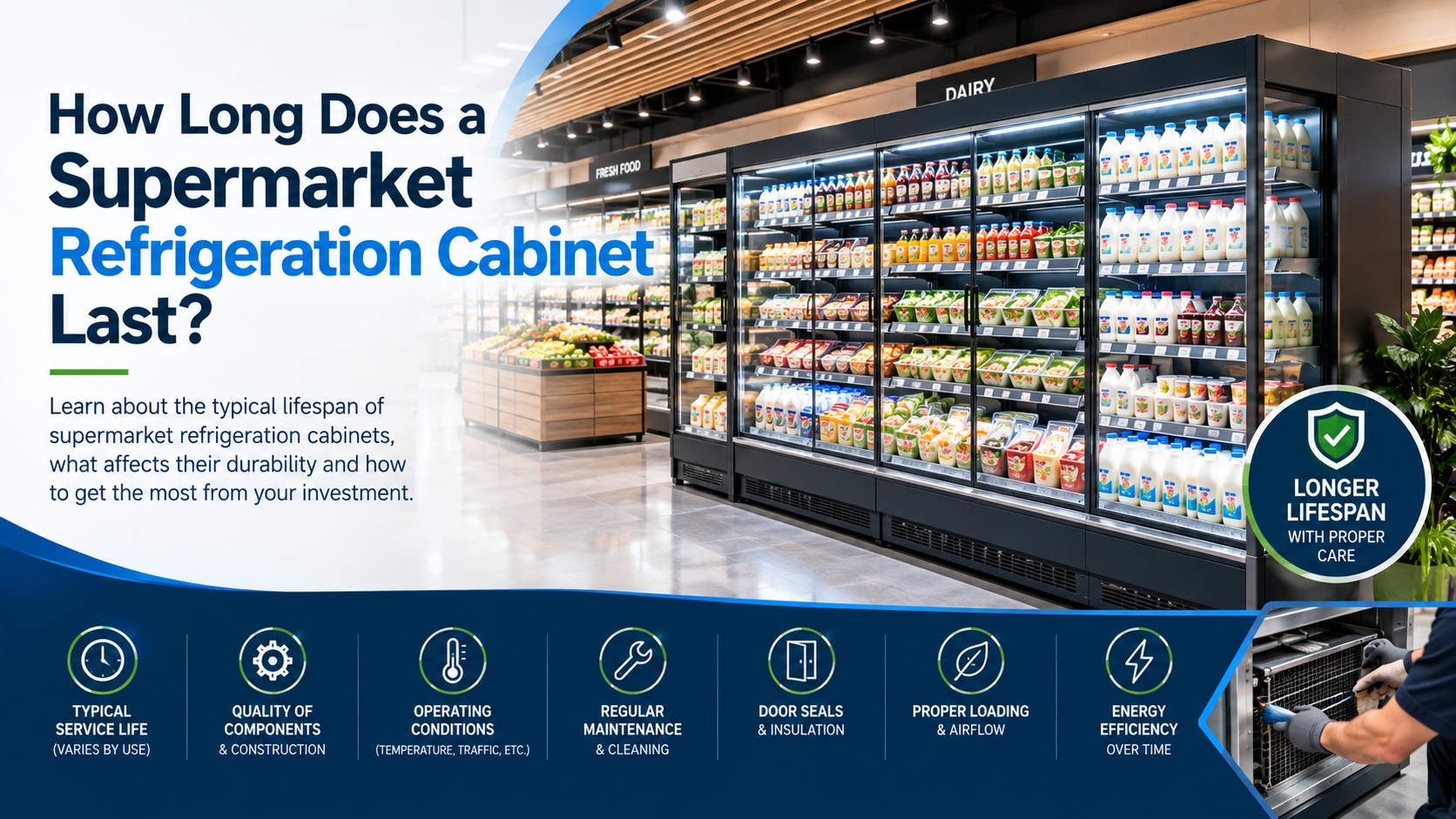 How Long Does a Supermarket Refrigeration Cabinet Last