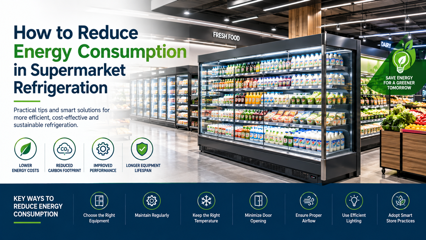 How to Reduce Energy Consumption in Supermarket Refrigeration