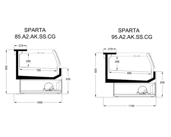 Sparta SS.CG / Self Servis- Curved Glass - Görsel 2